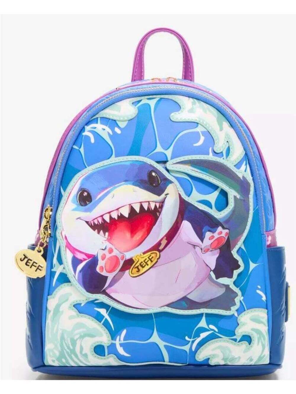 Loungefly Marvel Rivals Jeff the Land Shark Mini Backpack
